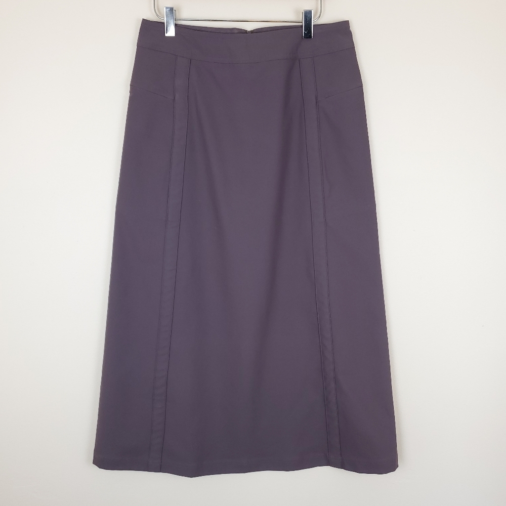 Patagonia Water Girl Long Grey Skirt w/ Zippered Pockets